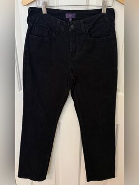 NYDJ Black Straight Leg Jeans — Size 4P